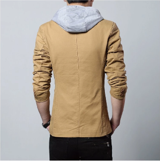 Mens Street Style Hooded Blazer