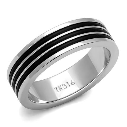 Men Stainless Steel Epoxy Rings TK2925