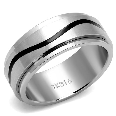 Men Stainless Steel Epoxy Rings TK2929