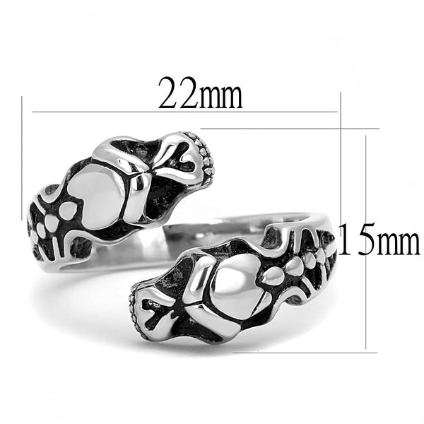 Men Stainless Steel Epoxy Rings TK3276