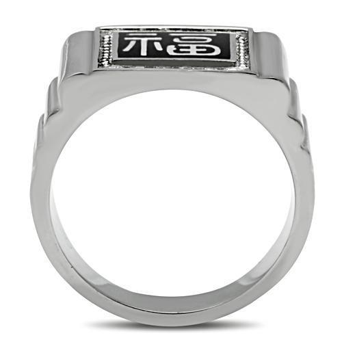 Men Stainless Steel Synthetic Crystal Rings TK329