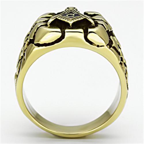 Men Stainless Steel No Stone Rings TK778